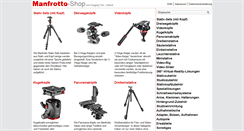 Desktop Screenshot of manfrotto-shop.de