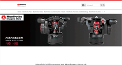 Desktop Screenshot of manfrotto-shop.ch